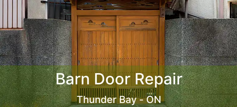  Barn Door Repair Thunder Bay - ON