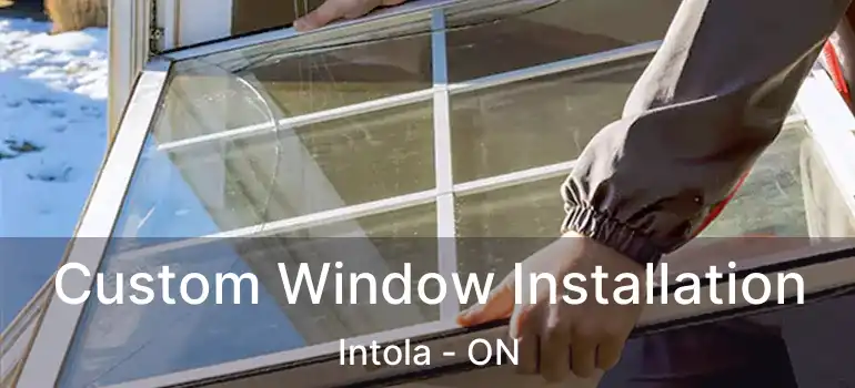  Custom Window Installation Intola - ON