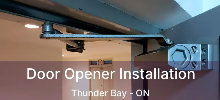  Door Opener Installation Thunder Bay - ON