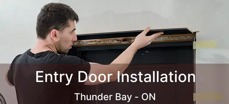  Entry Door Installation Thunder Bay - ON