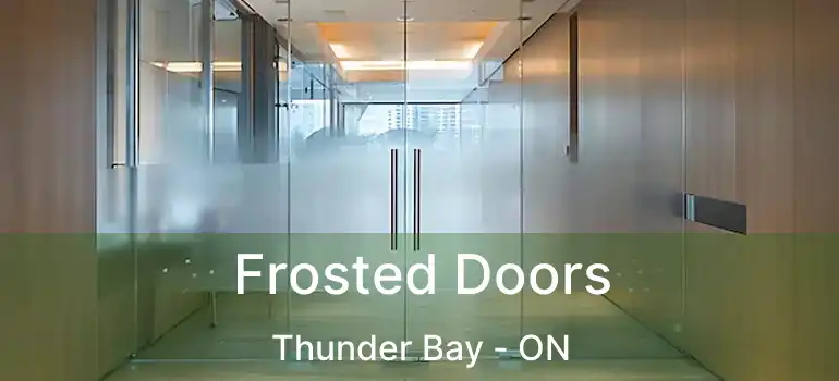  Frosted Doors Thunder Bay - ON