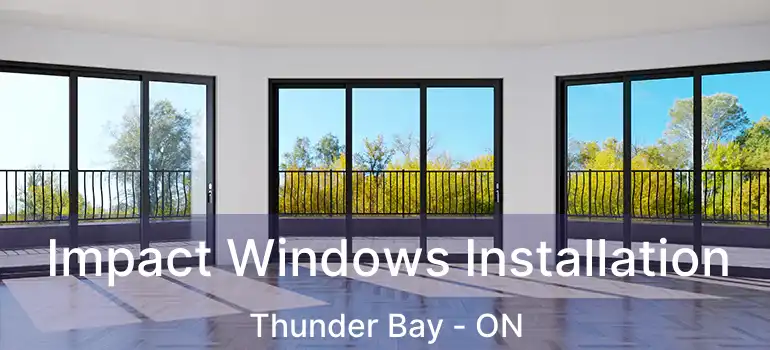  Impact Windows Installation Thunder Bay - ON