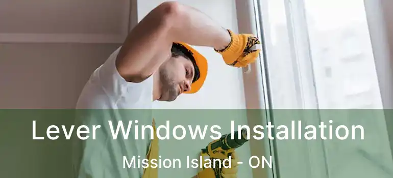  Lever Windows Installation Mission Island - ON