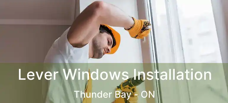  Lever Windows Installation Thunder Bay - ON