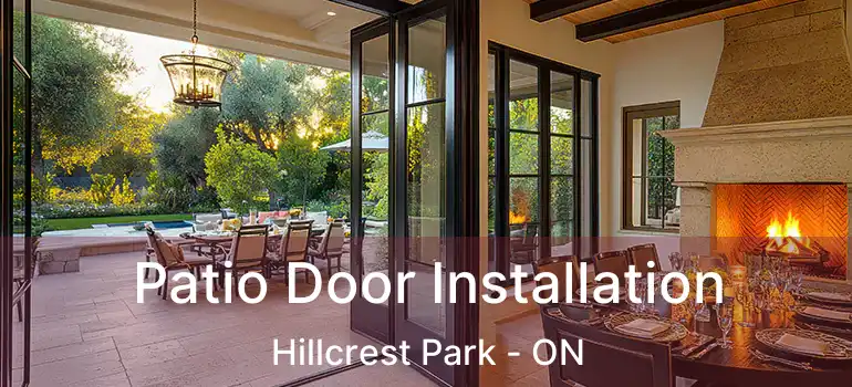  Patio Door Installation Hillcrest Park - ON