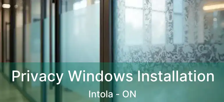  Privacy Windows Installation Intola - ON