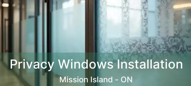  Privacy Windows Installation Mission Island - ON