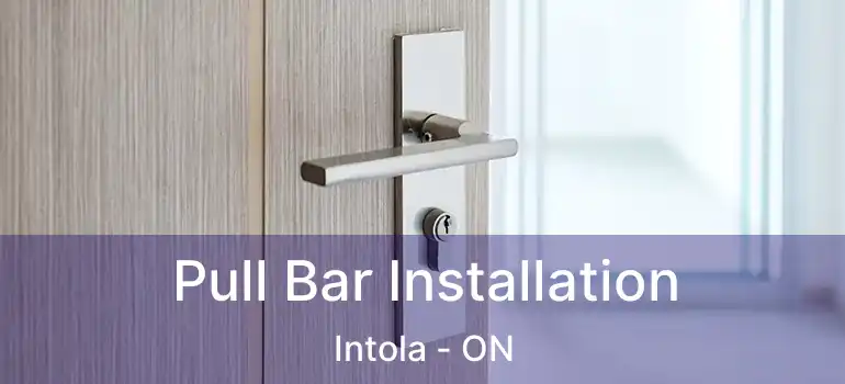  Pull Bar Installation Intola - ON