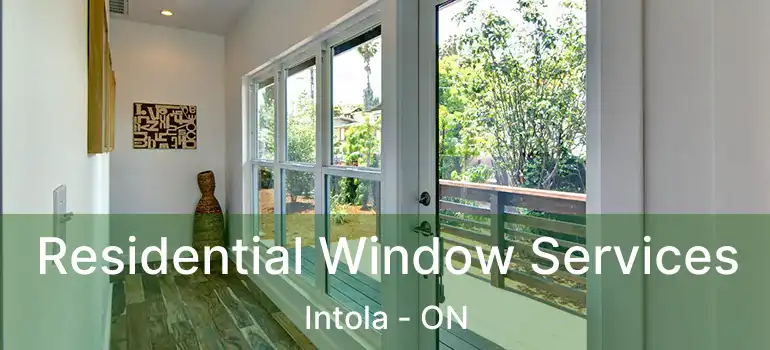  Residential Window Services Intola - ON