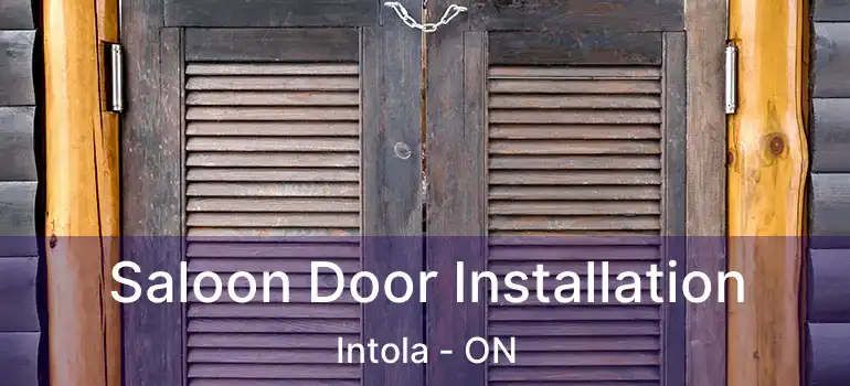  Saloon Door Installation Intola - ON