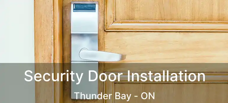  Security Door Installation Thunder Bay - ON