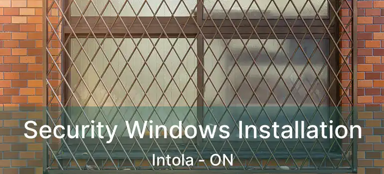  Security Windows Installation Intola - ON