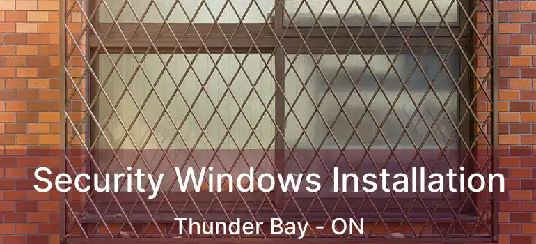  Security Windows Installation Thunder Bay - ON