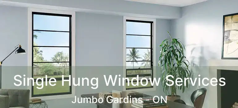  Single Hung Window Services Jumbo Gardins - ON