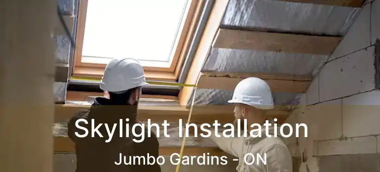  Skylight Installation Jumbo Gardins - ON