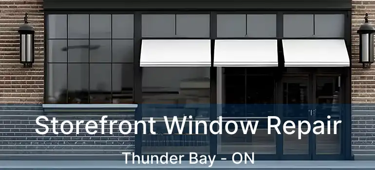  Storefront Window Repair Thunder Bay - ON