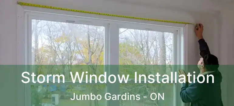  Storm Window Installation Jumbo Gardins - ON