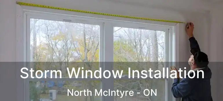  Storm Window Installation North McIntyre - ON