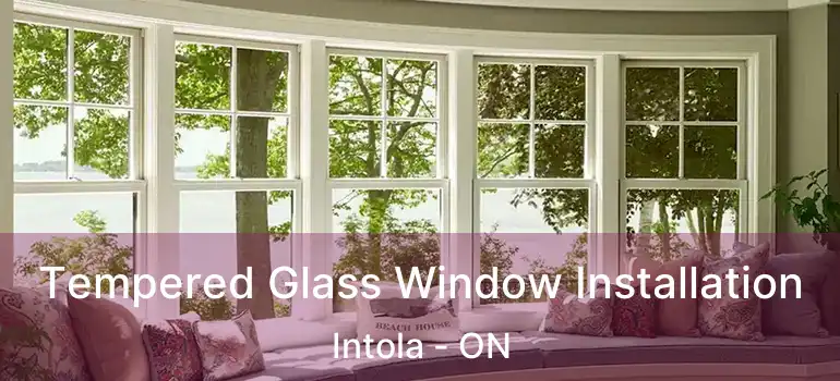  Tempered Glass Window Installation Intola - ON