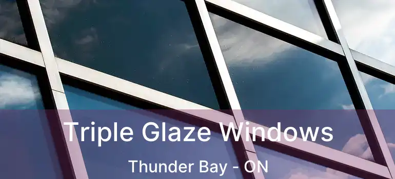  Triple Glaze Windows Thunder Bay - ON