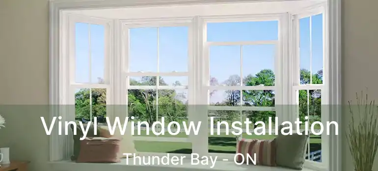  Vinyl Window Installation Thunder Bay - ON