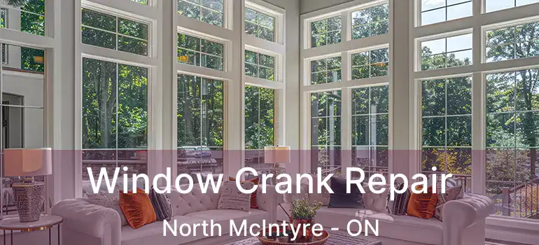  Window Crank Repair North McIntyre - ON