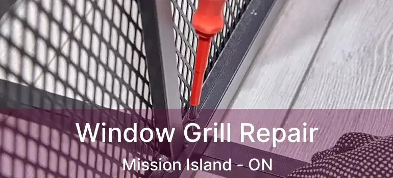  Window Grill Repair Mission Island - ON