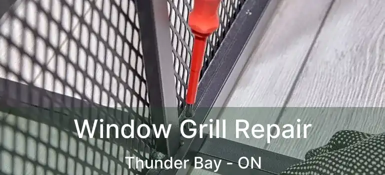  Window Grill Repair Thunder Bay - ON