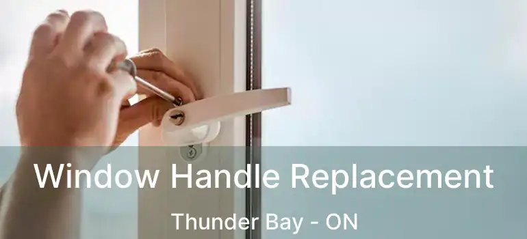  Window Handle Replacement Thunder Bay - ON