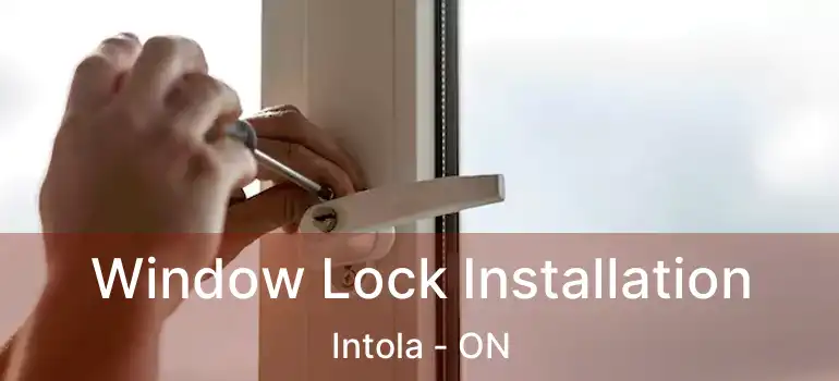  Window Lock Installation Intola - ON