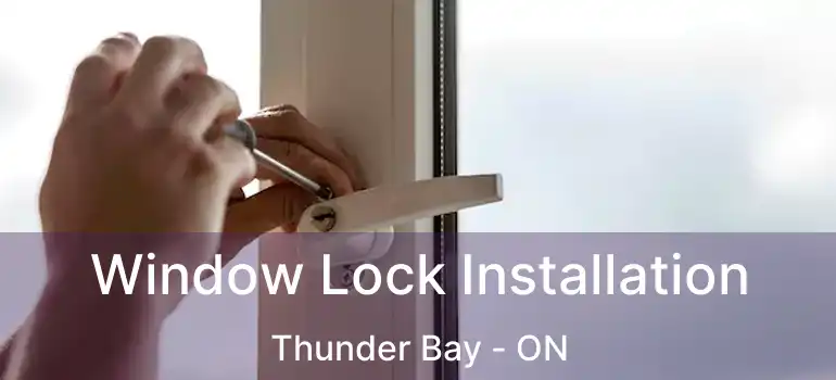  Window Lock Installation Thunder Bay - ON