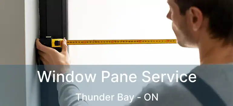  Window Pane Service Thunder Bay - ON