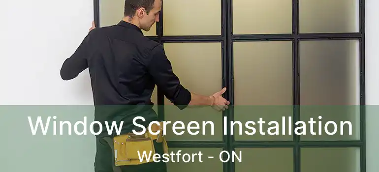  Window Screen Installation Westfort - ON